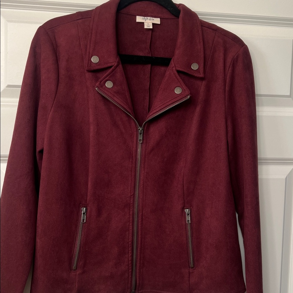 Faux suede jacket - Picture 5 of 6